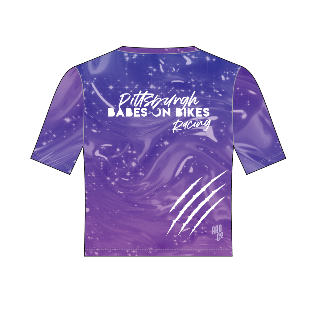 Pittsburgh Babes On Bikes - Cropped MTB Jersey