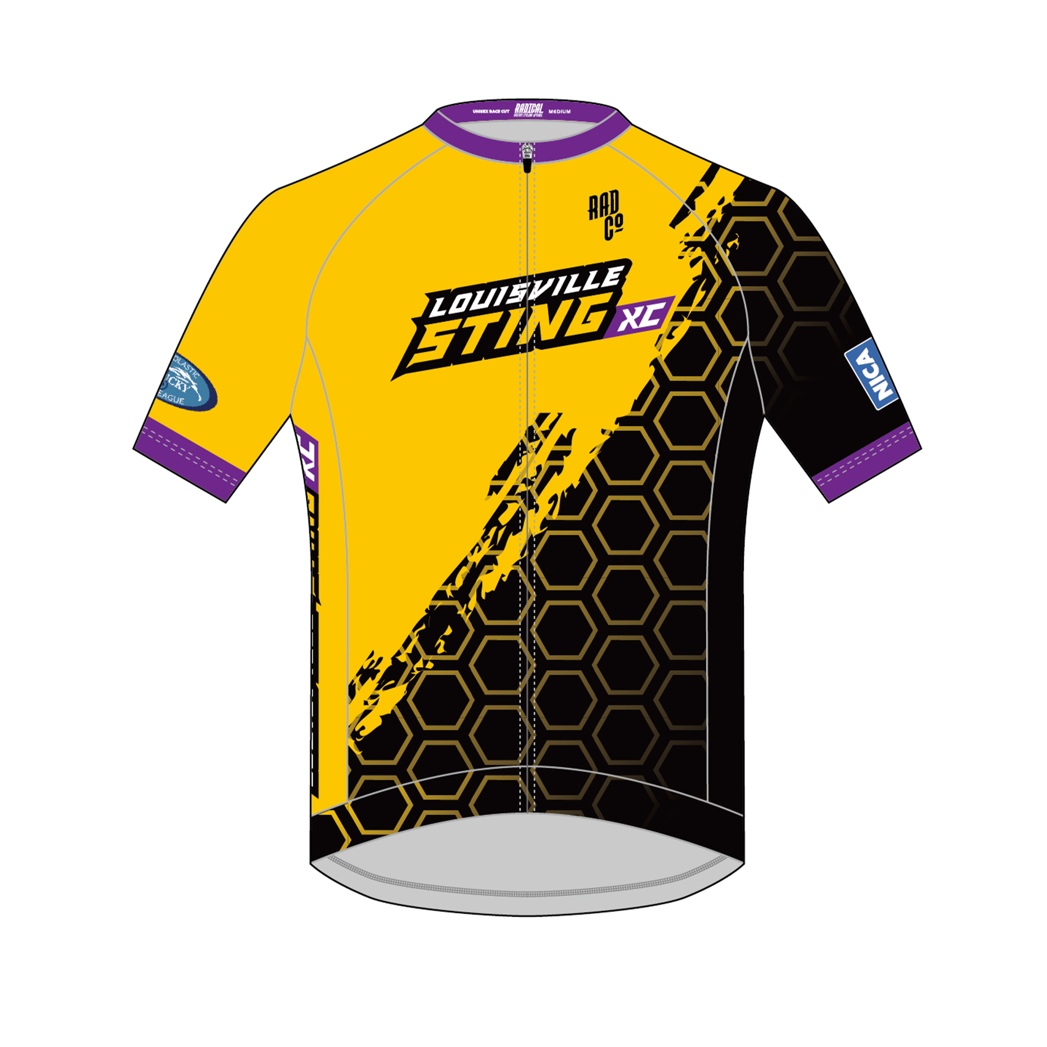 Louisville Sting - Short Sleeve Zip Jersey - COACH